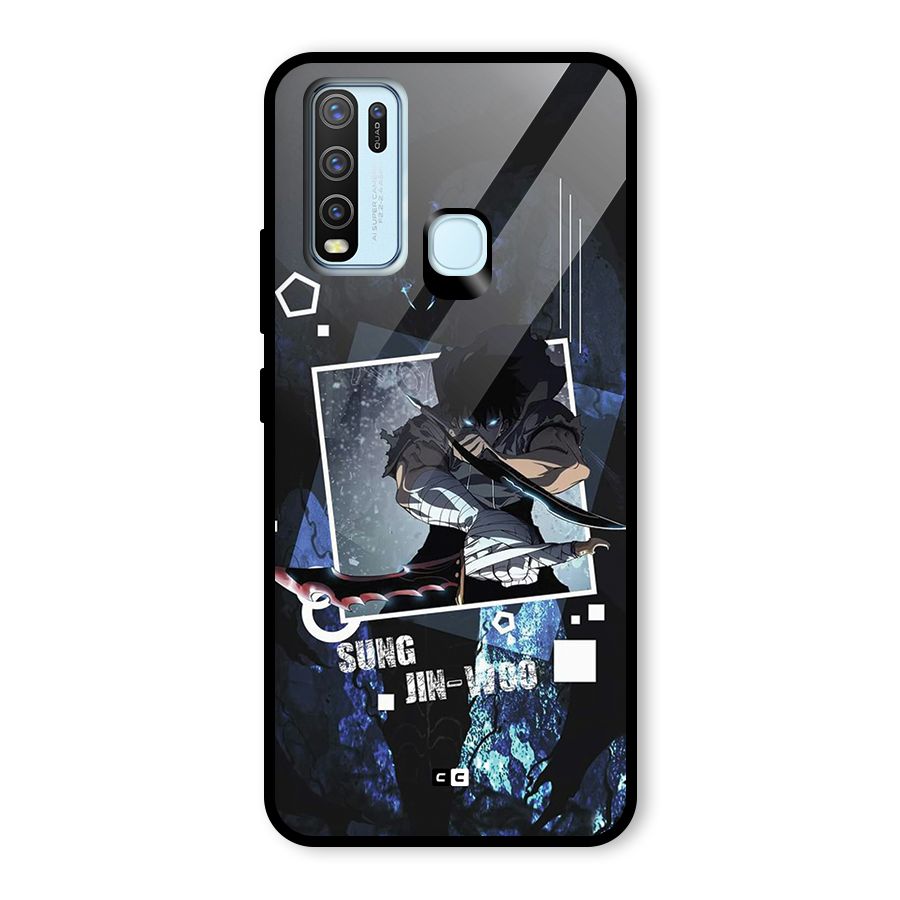 Sung Jinwoo In Battle Glass Back Case for Vivo Y50