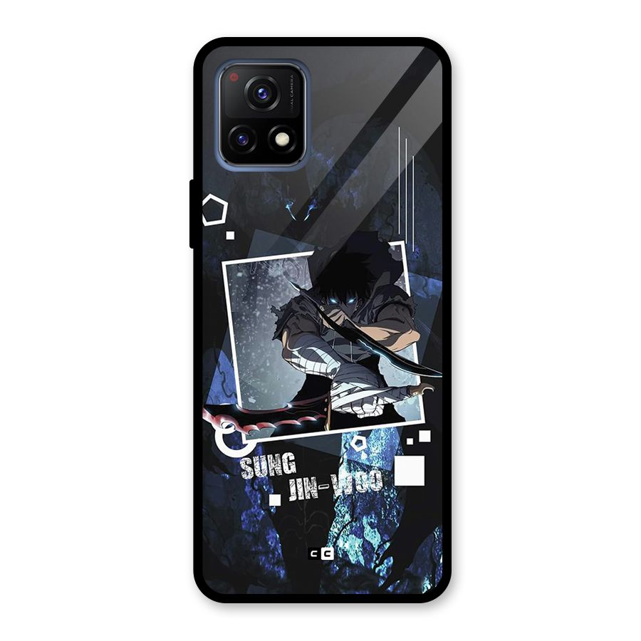 Sung Jinwoo In Battle Glass Back Case for Vivo Y72 5G