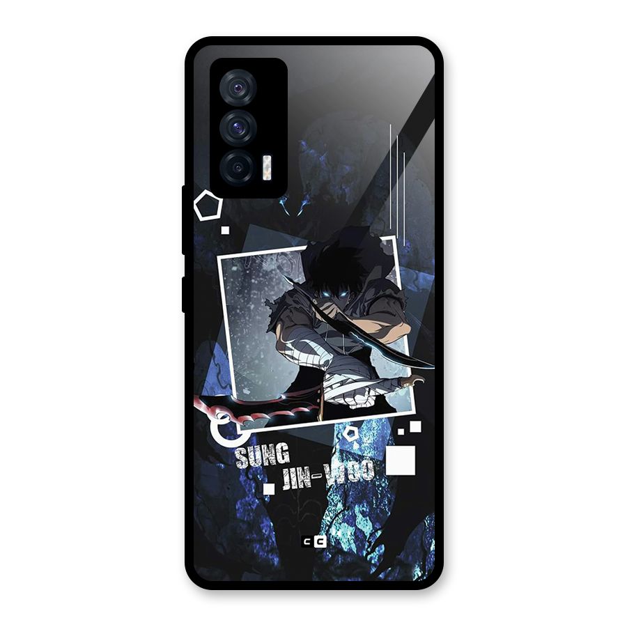 Sung Jinwoo In Battle Glass Back Case for Vivo iQOO 7 5G