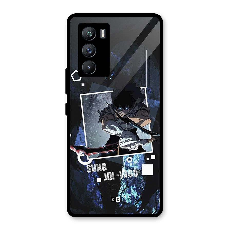 Sung Jinwoo In Battle Glass Back Case for Vivo iQOO 9 SE