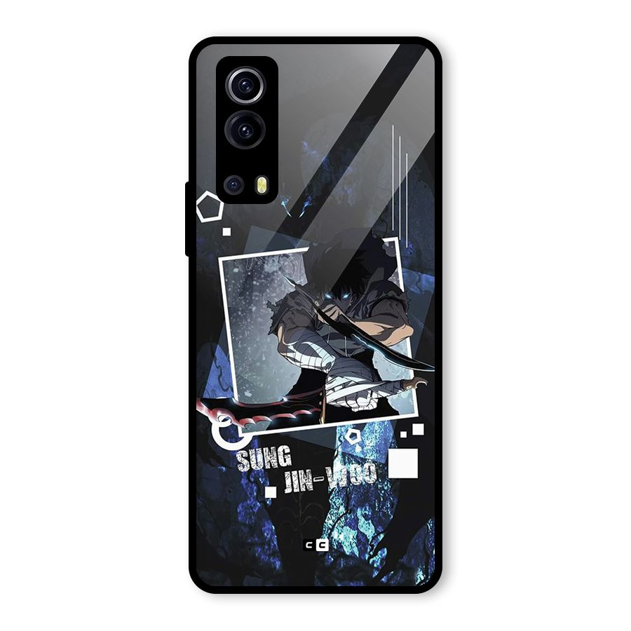 Sung Jinwoo In Battle Glass Back Case for Vivo iQOO Z3