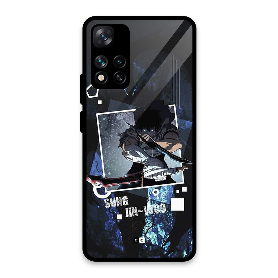 Sung Jinwoo In Battle Glass Back Case for Xiaomi 11i HyperCharge 5G