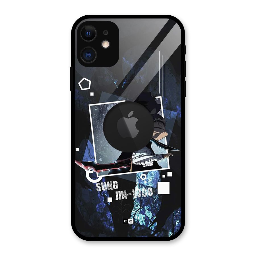 Sung Jinwoo In Battle Glass Back Case for iPhone 11 Logo Cut