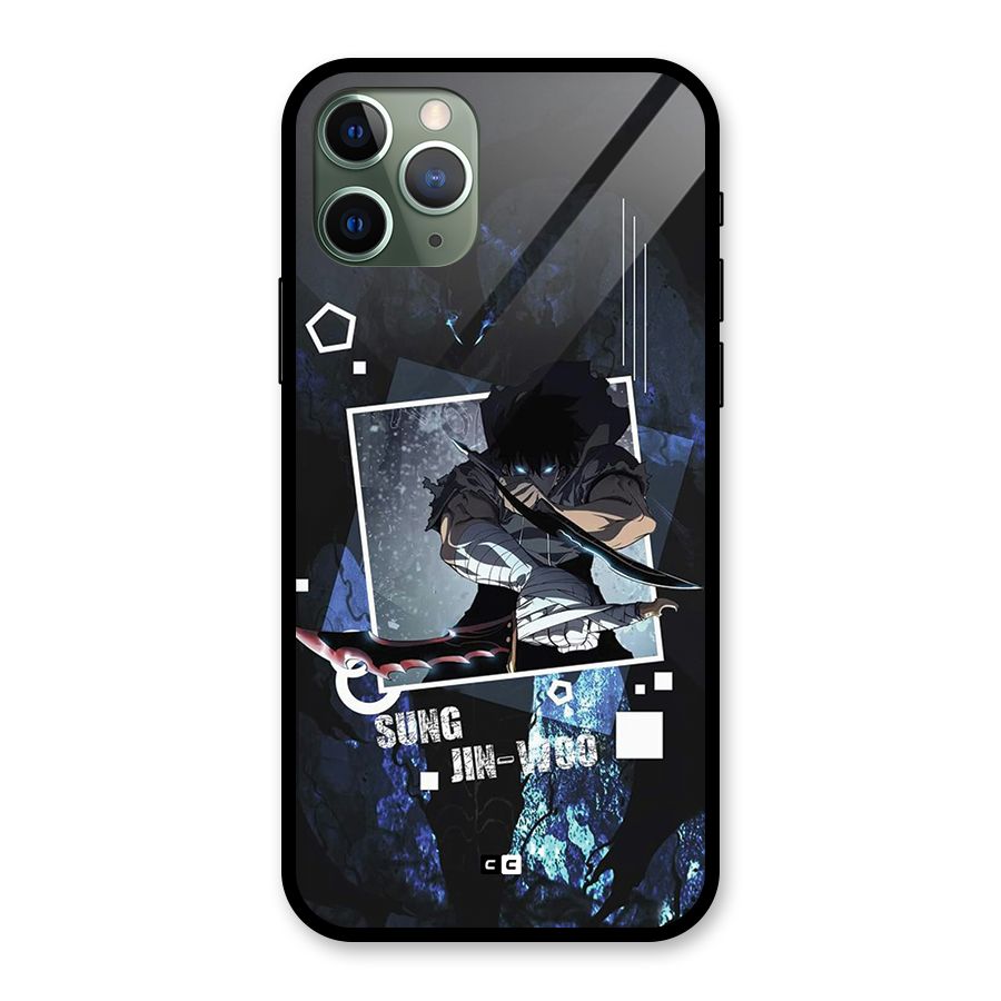 Sung Jinwoo In Battle Glass Back Case for iPhone 11 Pro