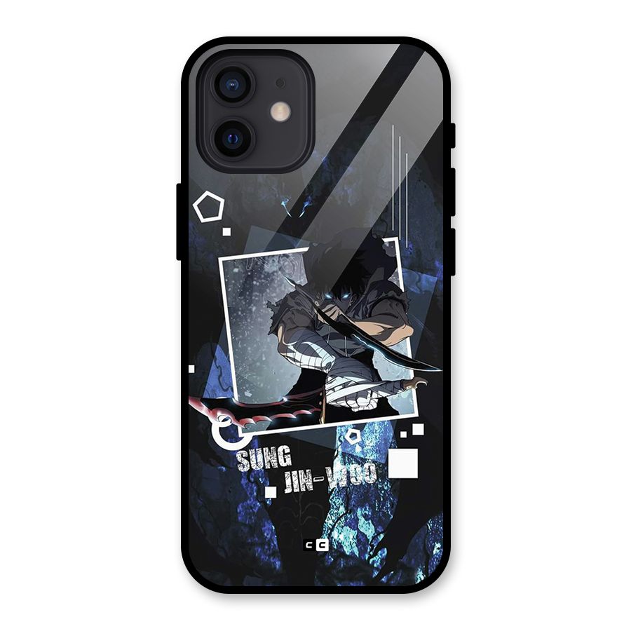 Sung Jinwoo In Battle Glass Back Case for iPhone 12
