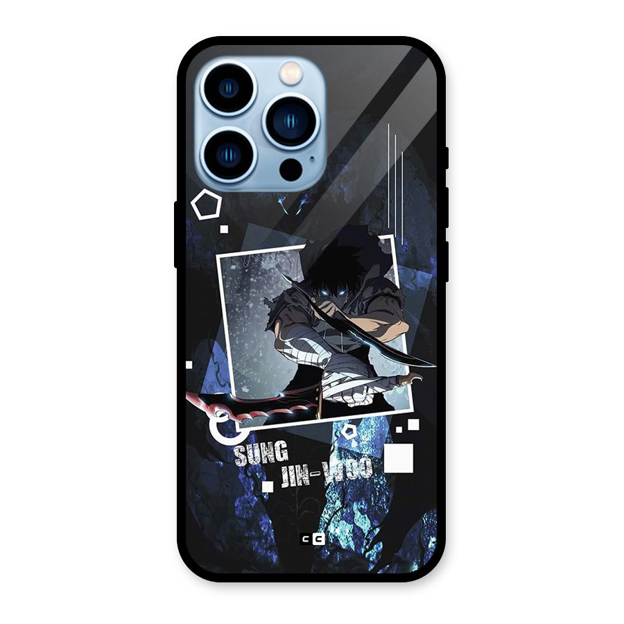 Sung Jinwoo In Battle Glass Back Case for iPhone 13 Pro