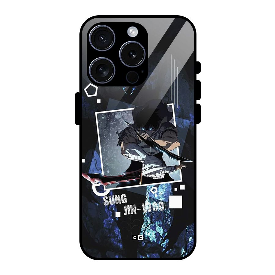 Sung Jinwoo In Battle Glass Back Case for iPhone 15 Pro