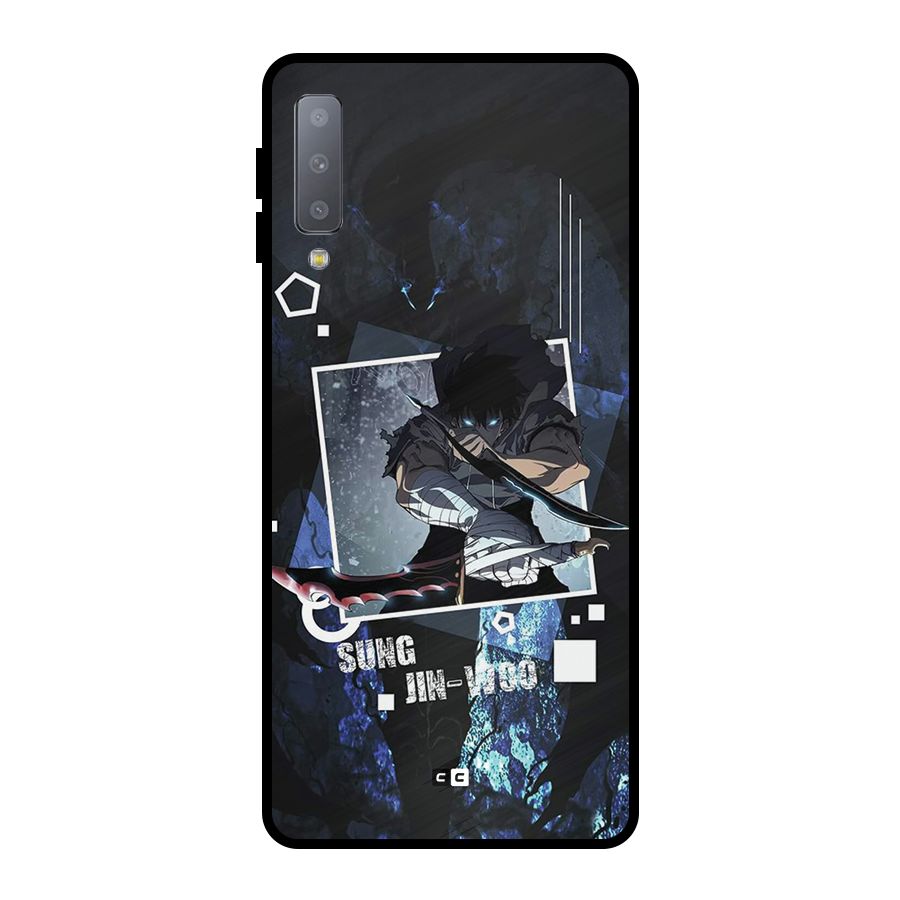 Sung Jinwoo In Battle Metal Back Case for Galaxy A7 (2018)