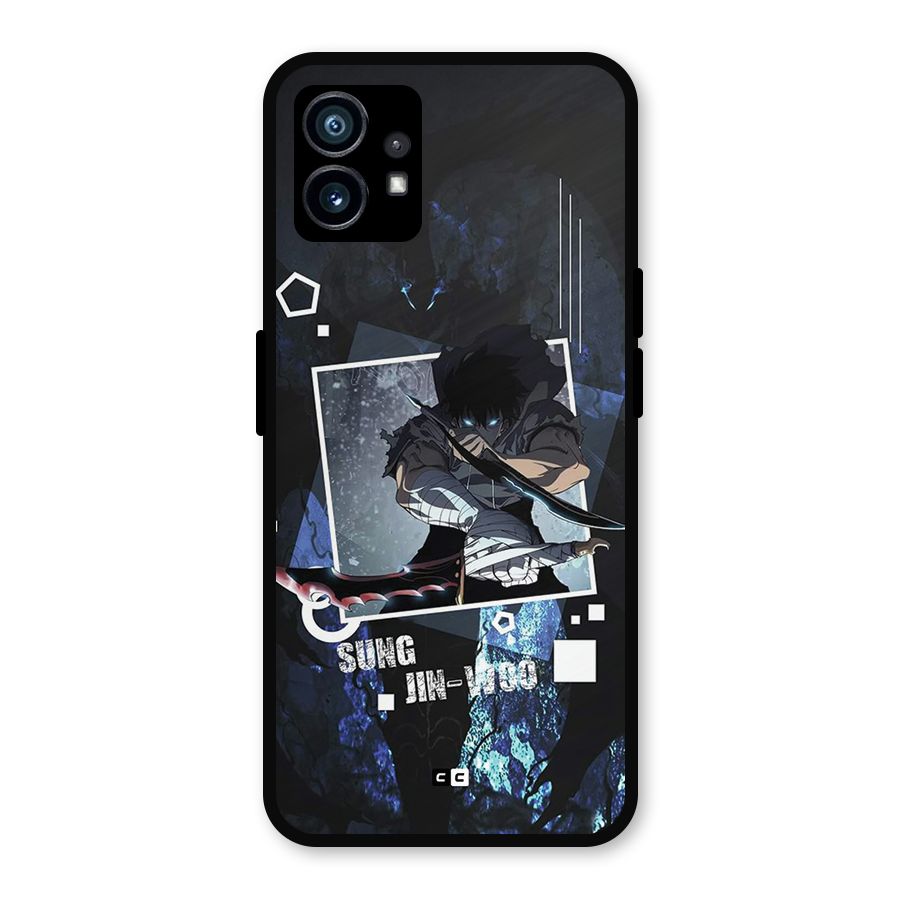 Sung Jinwoo In Battle Metal Back Case for Nothing Phone 1