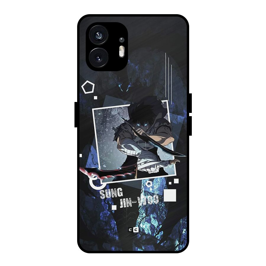 Sung Jinwoo In Battle Metal Back Case for Nothing Phone 2