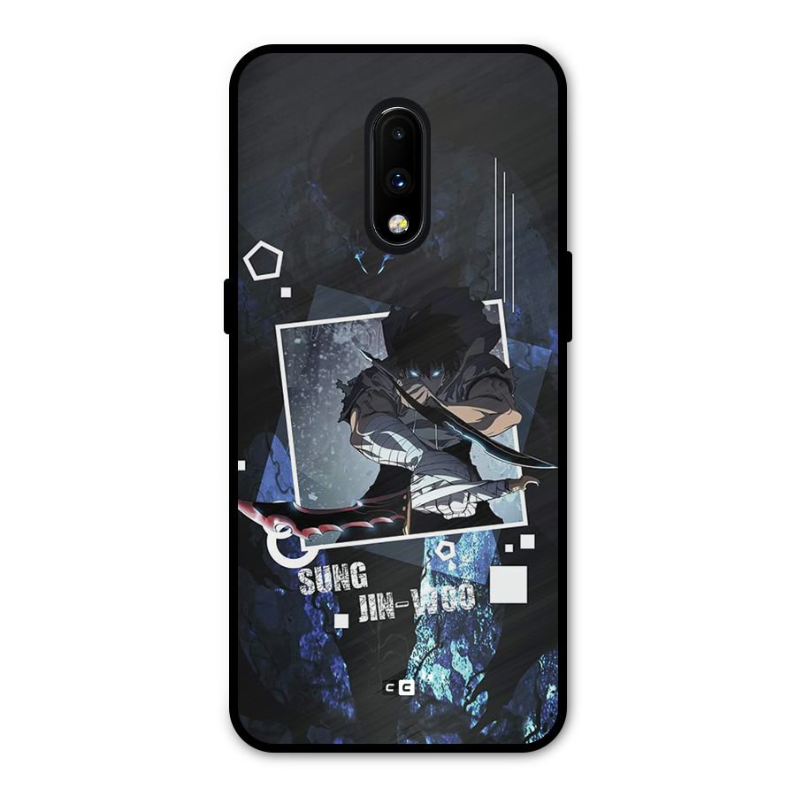 Sung Jinwoo In Battle Metal Back Case for OnePlus 7