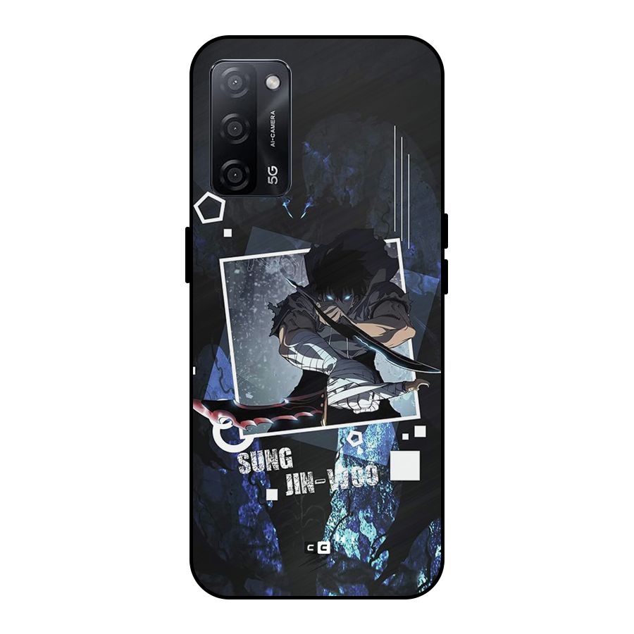 Sung Jinwoo In Battle Metal Back Case for Oppo A53s 5G