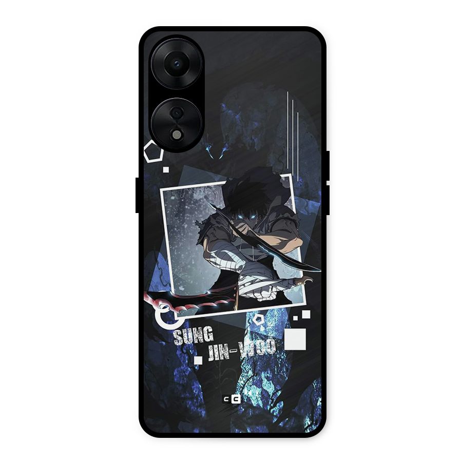 Sung Jinwoo In Battle Metal Back Case for Oppo A78 5G