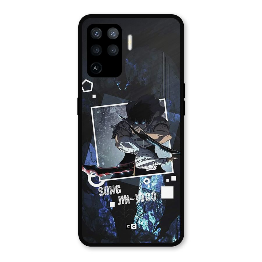 Sung Jinwoo In Battle Metal Back Case for Oppo F19 Pro