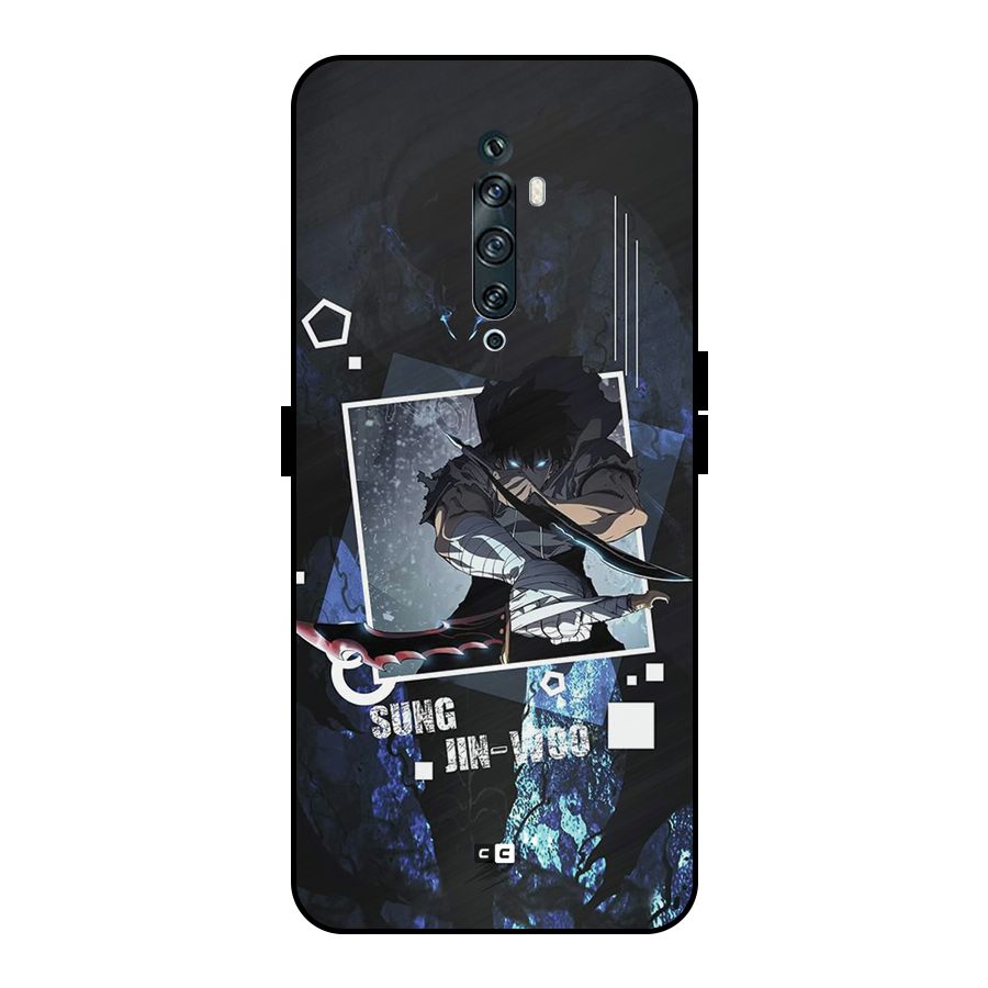 Sung Jinwoo In Battle Metal Back Case for Oppo Reno2 F