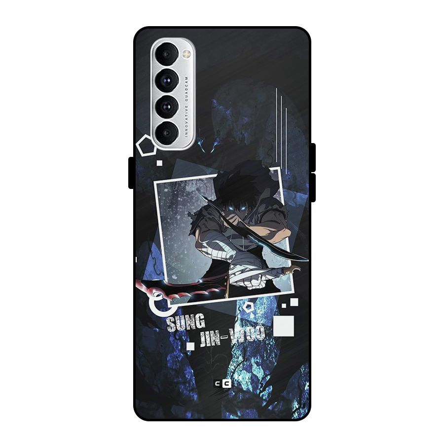 Sung Jinwoo In Battle Metal Back Case for Oppo Reno4 Pro