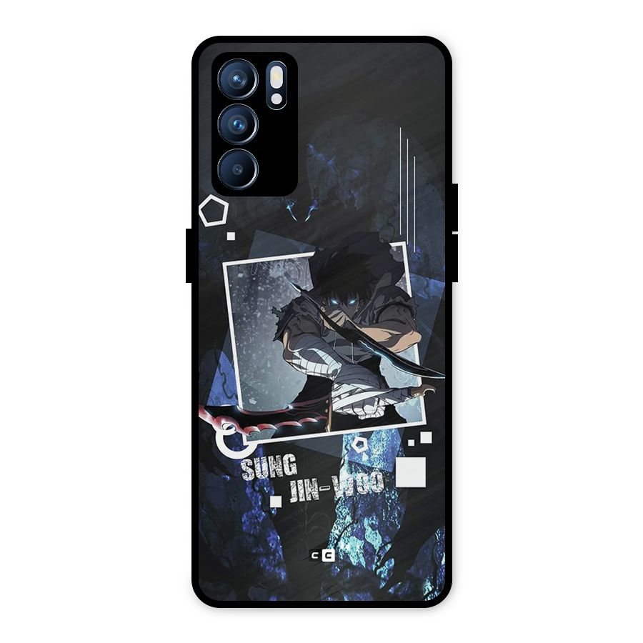 Sung Jinwoo In Battle Metal Back Case for Oppo Reno6 5G