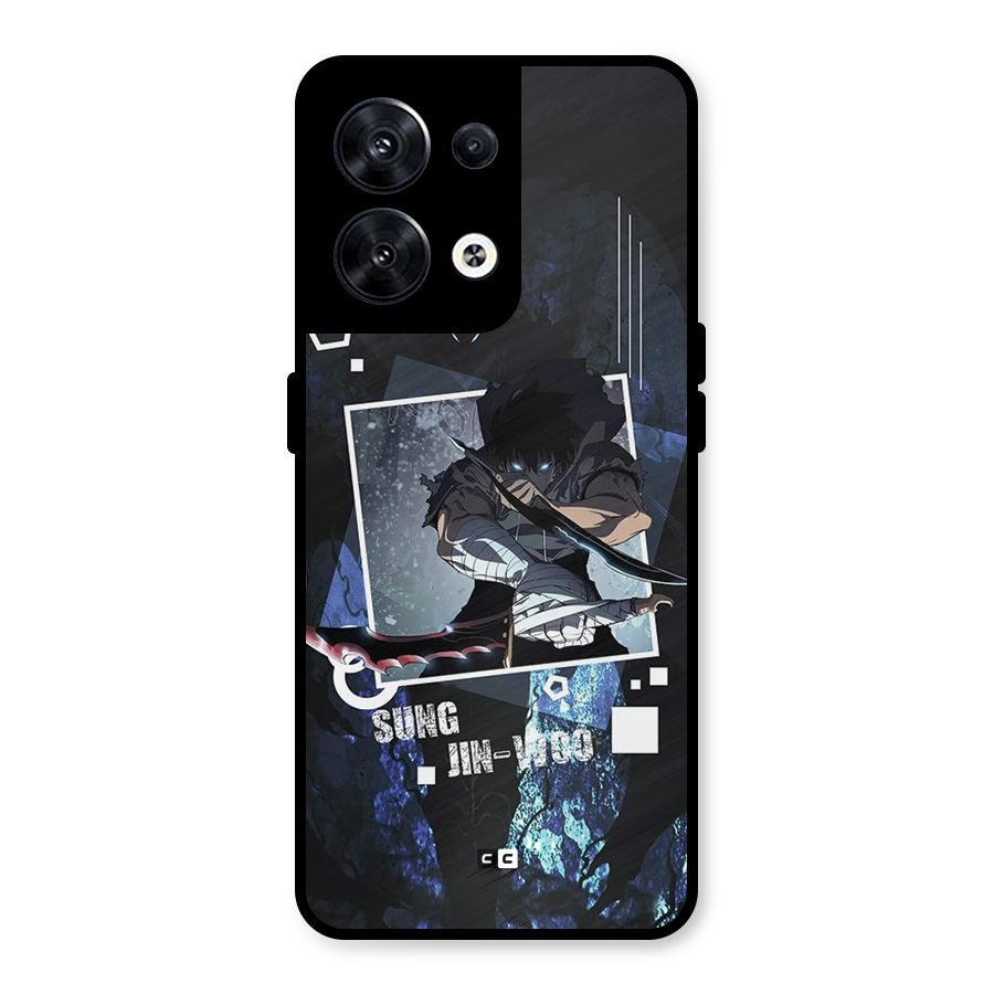 Sung Jinwoo In Battle Metal Back Case for Oppo Reno8 5G