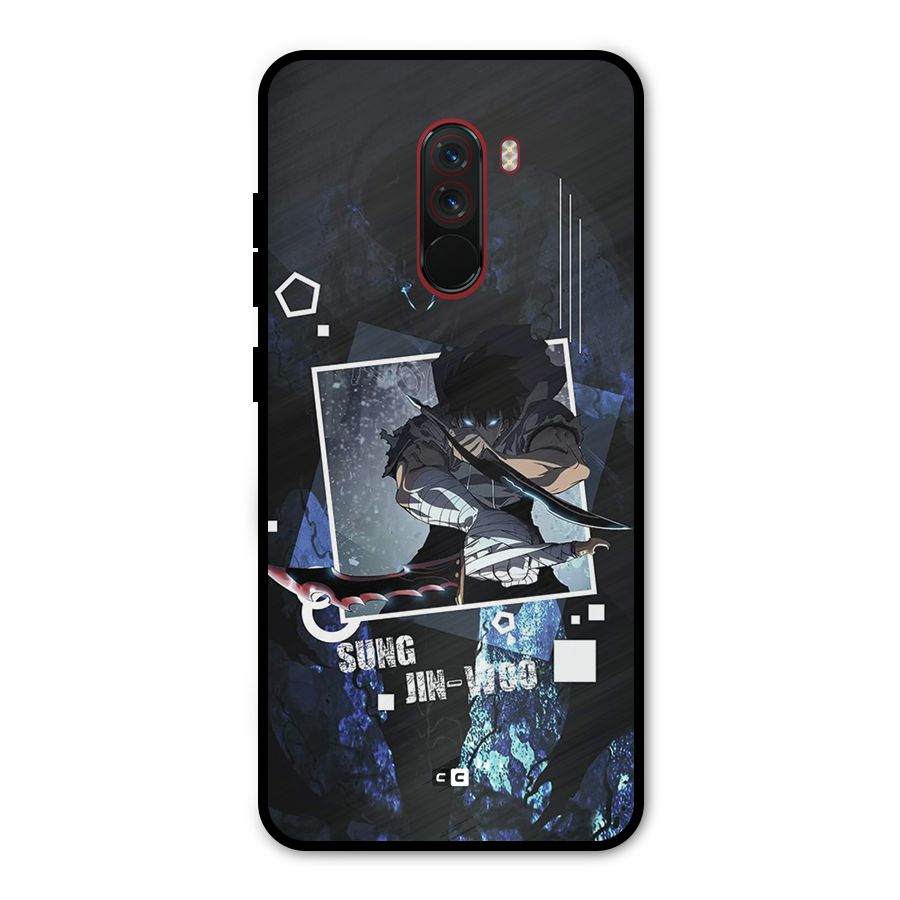 Sung Jinwoo In Battle Metal Back Case for Poco F1