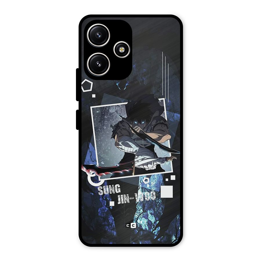 Sung Jinwoo In Battle Metal Back Case for Poco M6 Pro
