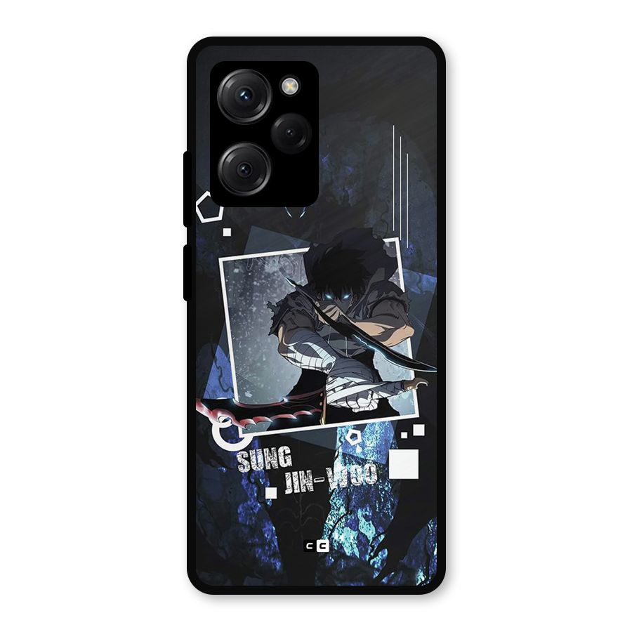 Sung Jinwoo In Battle Metal Back Case for Poco X5 Pro