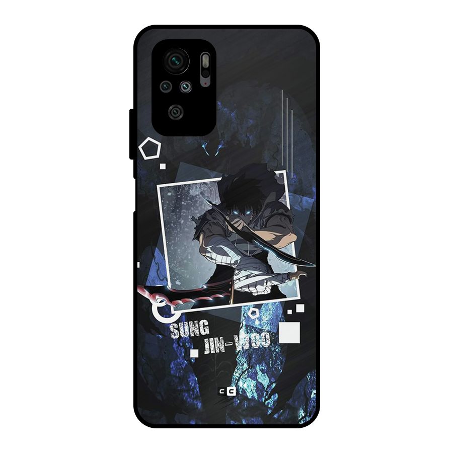 Sung Jinwoo In Battle Metal Back Case for Redmi Note 10S