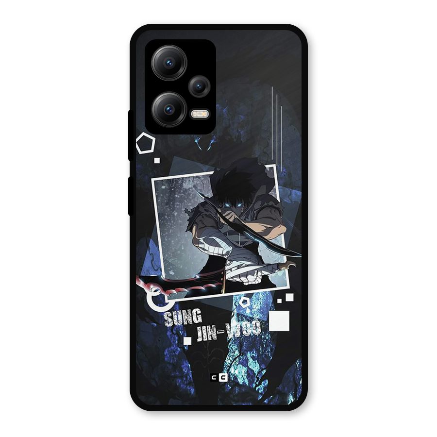 Sung Jinwoo In Battle Metal Back Case for Redmi Note 12 5G