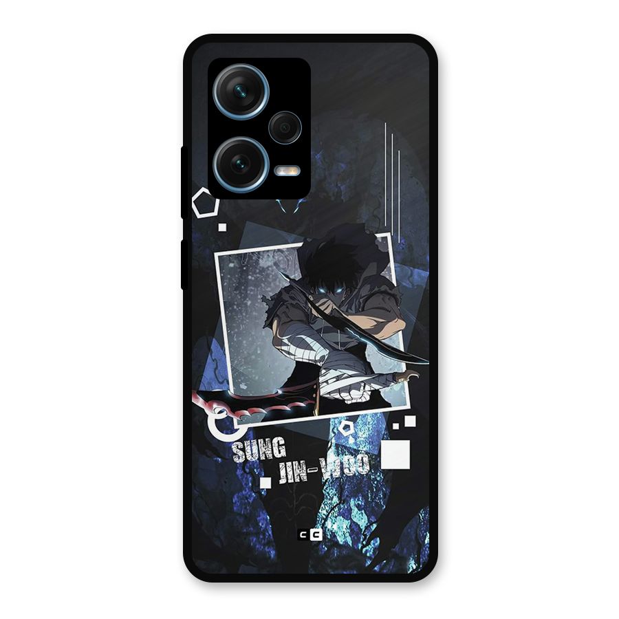 Sung Jinwoo In Battle Metal Back Case for Redmi Note 12 Pro Plus 5G