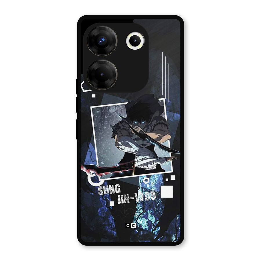 Sung Jinwoo In Battle Metal Back Case for Tecno Camon 20