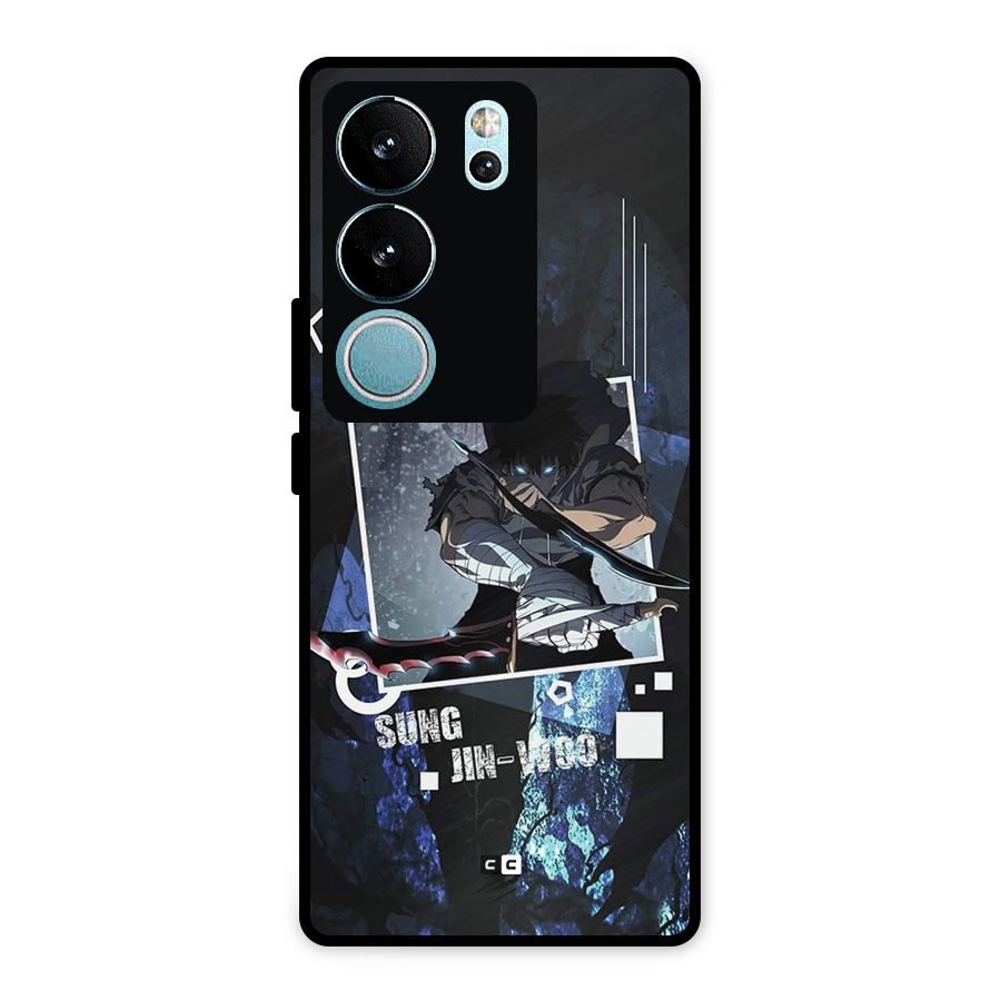 Sung Jinwoo In Battle Metal Back Case for Vivo V29 Pro