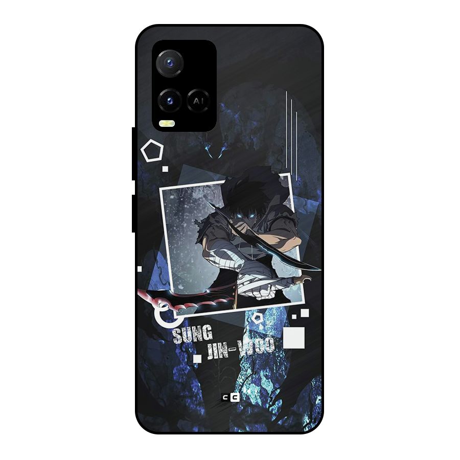 Sung Jinwoo In Battle Metal Back Case for Vivo Y33s