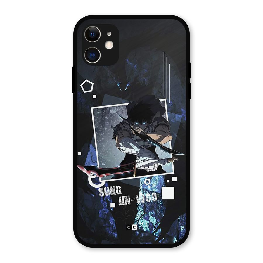 Sung Jinwoo In Battle Metal Back Case for iPhone 11
