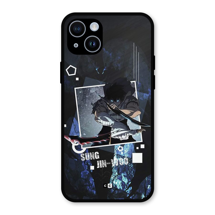 Sung Jinwoo In Battle Metal Back Case for iPhone 14
