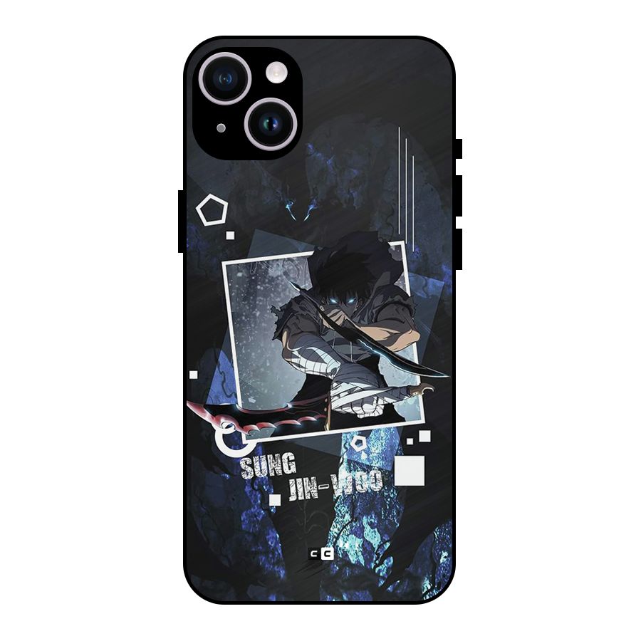 Sung Jinwoo In Battle Metal Back Case for iPhone 14 Plus