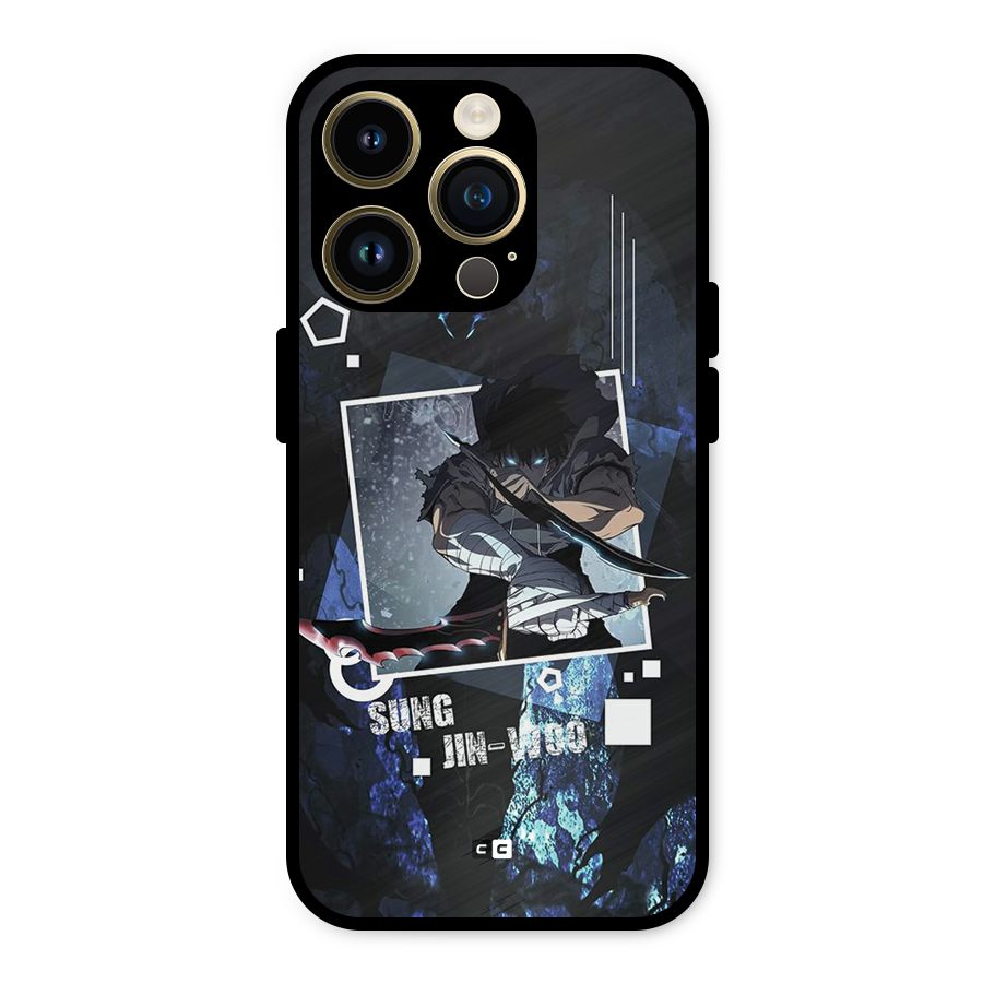 Sung Jinwoo In Battle Metal Back Case for iPhone 14 Pro