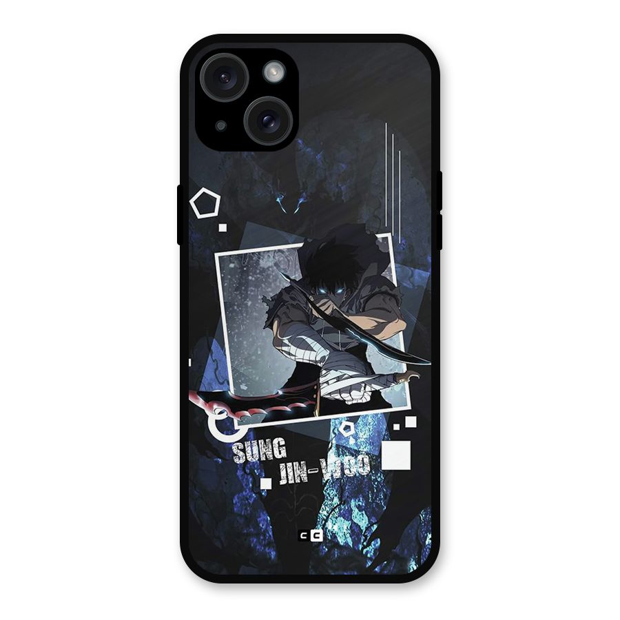 Sung Jinwoo In Battle Metal Back Case for iPhone 15 Plus