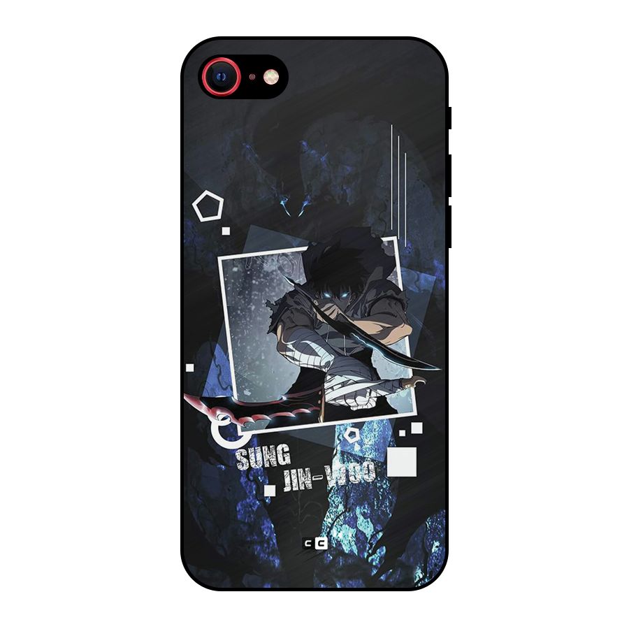 Sung Jinwoo In Battle Metal Back Case for iPhone SE 2020