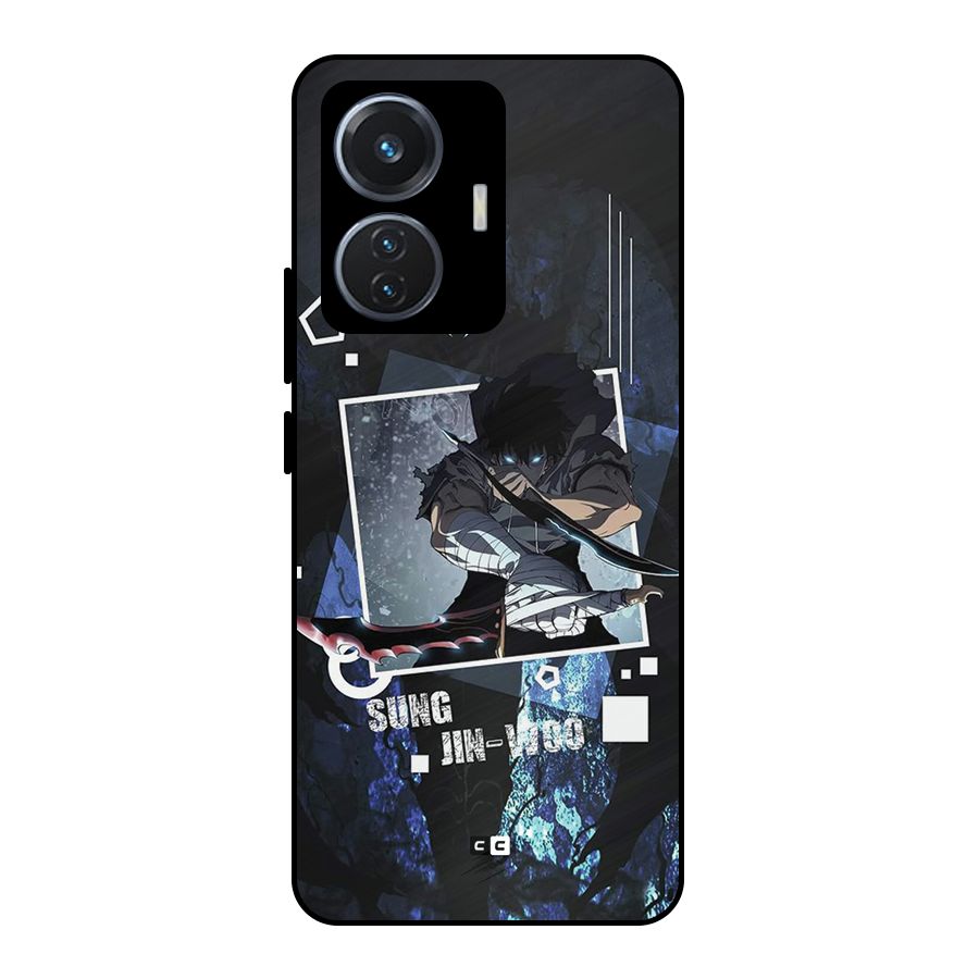 Sung Jinwoo In Battle Metal Back Case for iQOO Z6 44W