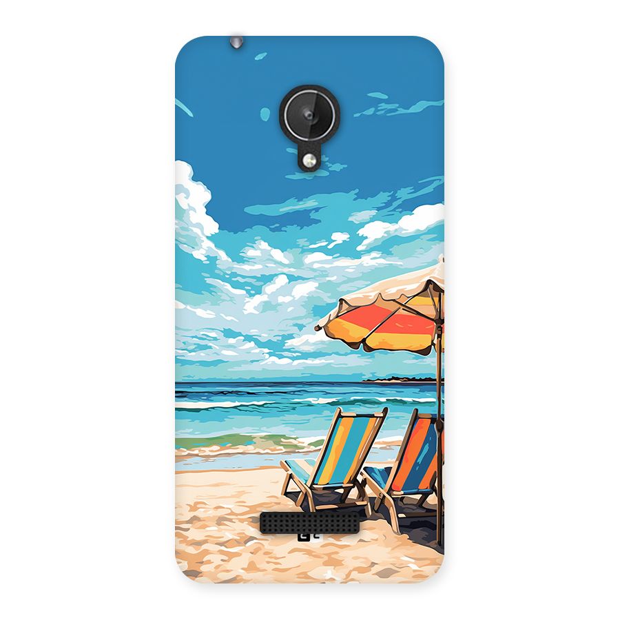 Sunny Beach Back Case for Canvas Spark Q380