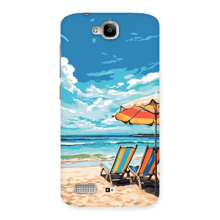 Sunny Beach Back Case for Honor Holly