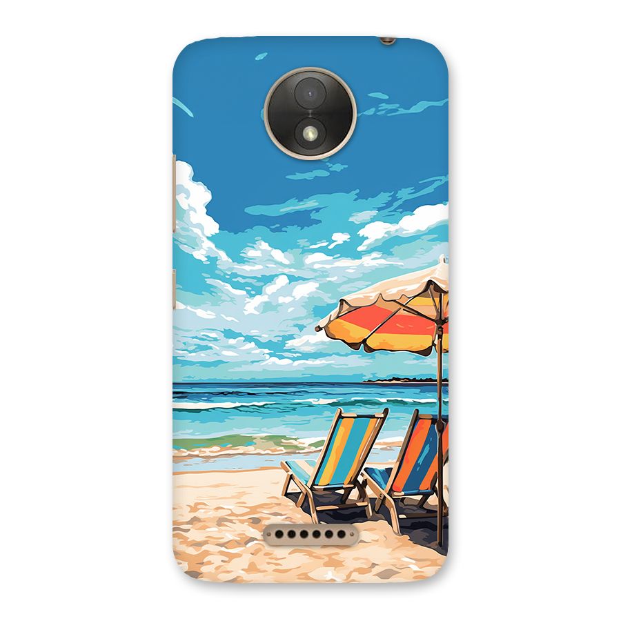 Sunny Beach Back Case for Moto C Plus