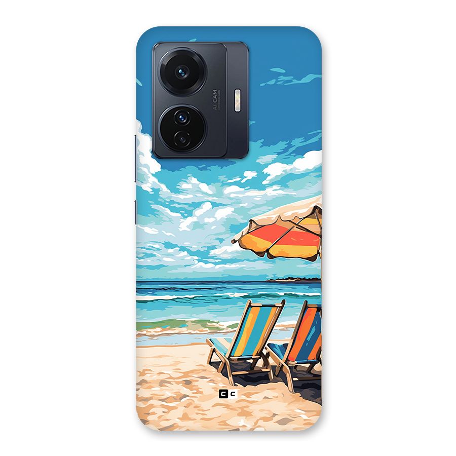 Sunny Beach Back Case for Vivo T1 Pro