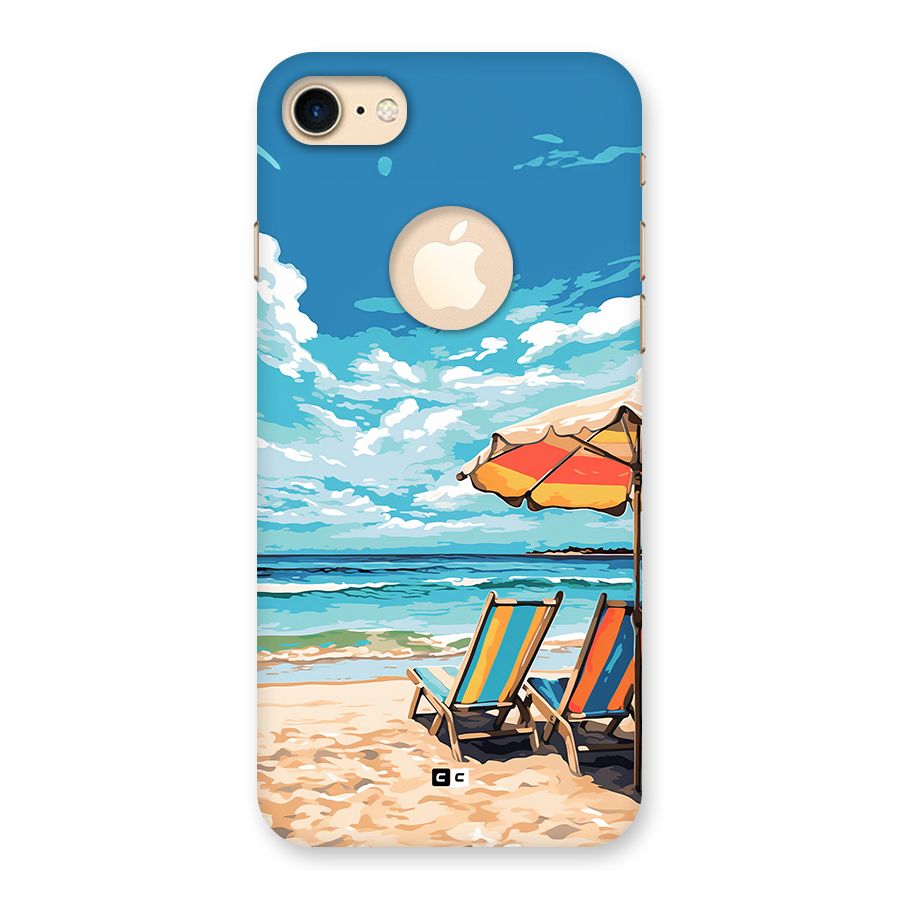 Sunny Beach Back Case for iPhone 7 Logo Cut