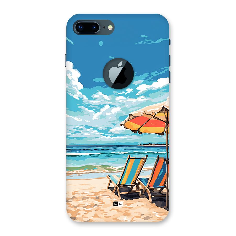 Sunny Beach Back Case for iPhone 7 Plus Logo Cut
