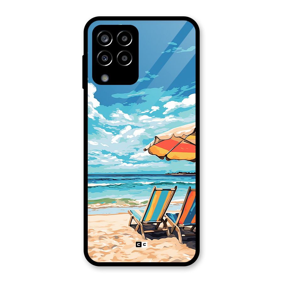 Sunny Beach Glass Back Case for Galaxy M33
