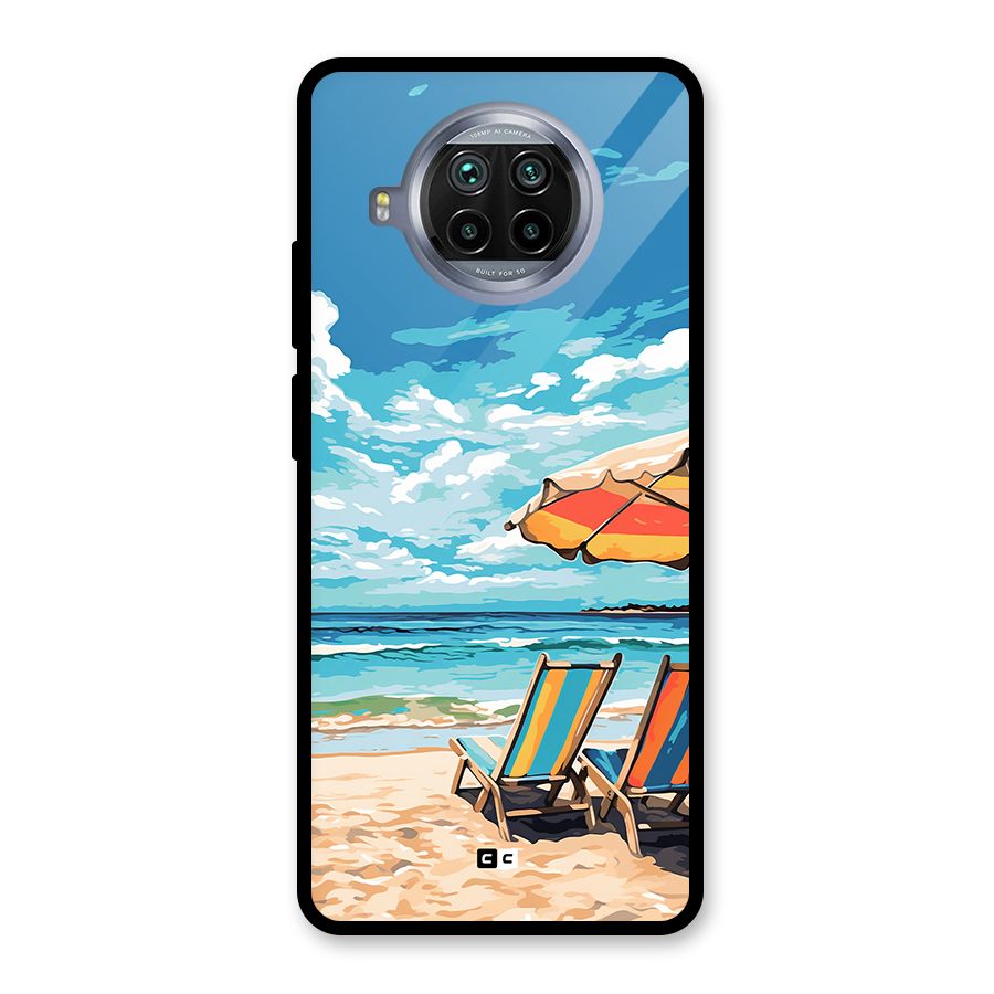 Sunny Beach Glass Back Case for Mi 10i
