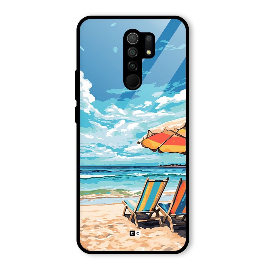 Sunny Beach Glass Back Case for Poco M2