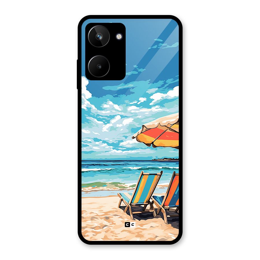 Sunny Beach Glass Back Case for Realme 10