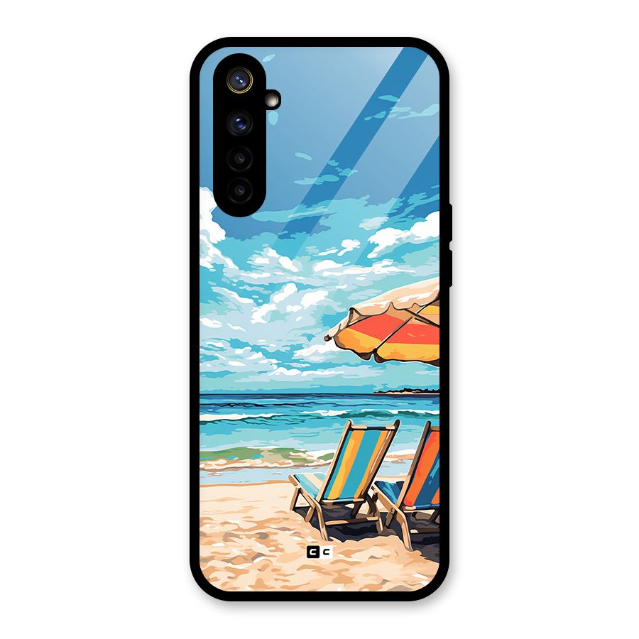 Sunny Beach Glass Back Case for Realme 6
