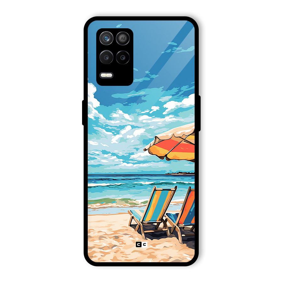 Sunny Beach Glass Back Case for Realme 8 5G